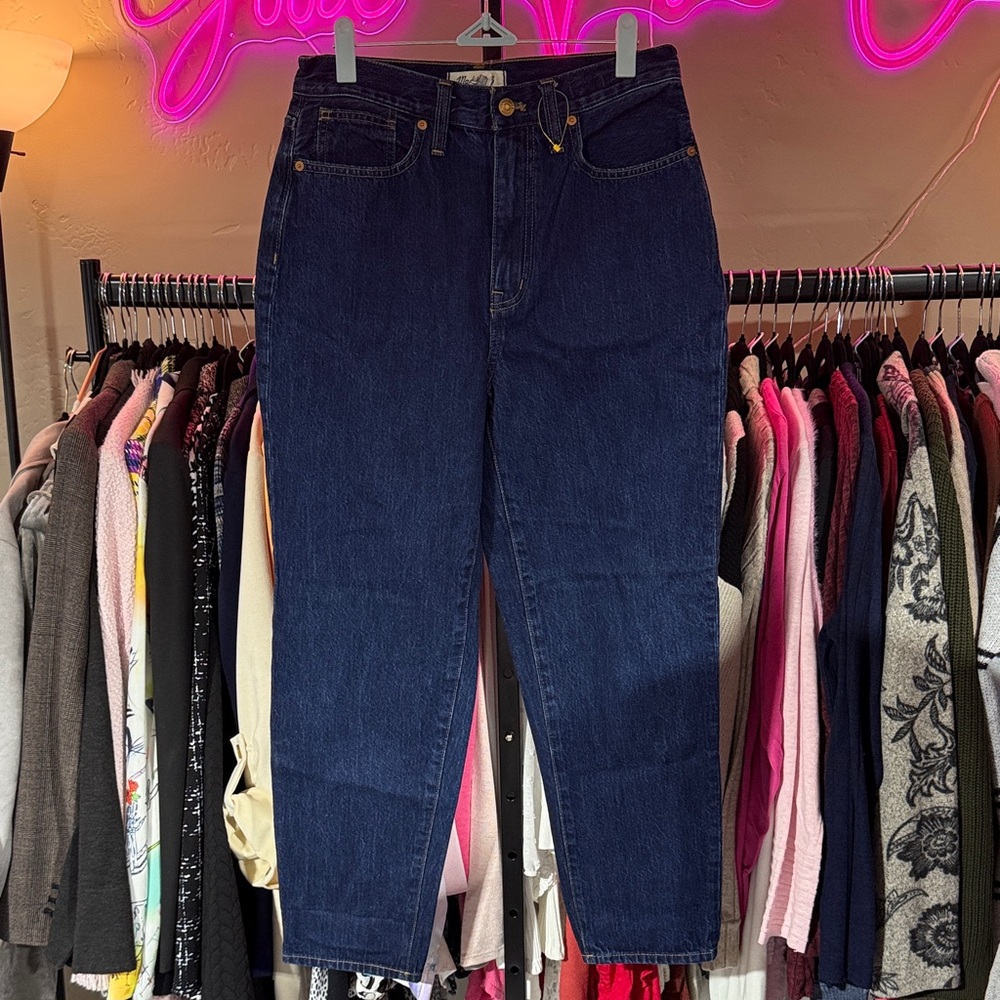 Madewell Blue Baggy Tapered 27 Pants NWOT